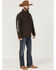RANK 45 Men's Rodeo Southwestern Logo Sleeve Zip-Front Softshell Jacket , Brown, hi-res