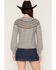 Image #4 - Saltwater Luxe Women's Southwestern Button-Down Cardigan, Grey, hi-res