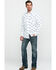 Image #6 - Rock & Roll Denim Men's Bull Skull Print Long Sleeve Western Shirt, , hi-res