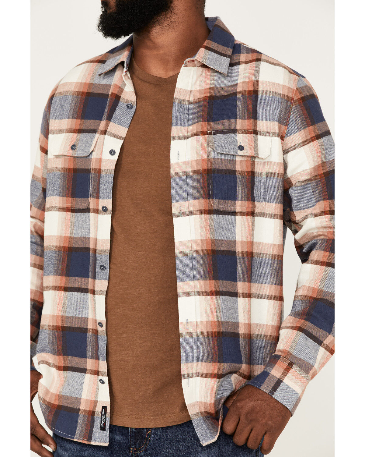 Image #3 - Flag & Anthem Men's Peters Plaid Print Long Sleeve Button Down Flannel Shirt, , hi-res