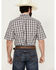 Image #4 - Ariat Men's Berkley Ombre Plaid Print Short Sleeve Button-Down Western Shirt , Black, hi-res