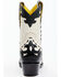Image #5 - Planet Cowboy Women's Wingtip Leather Western Boot - Snip Toe, Cream/black, hi-res
