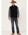 Image #2 - Ariat Men's Vernon Softshell Logo Vest, Black, hi-res
