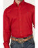 Image #3 - George Strait by Wrangler Men's Long Sleeve Button-Down Stretch Western Shirt, Red, hi-res
