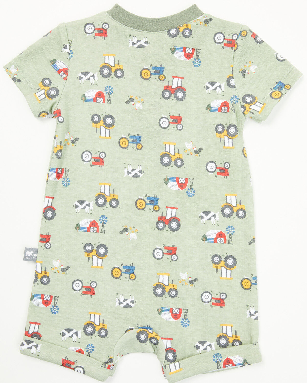 Image #3 - Rugged Bear Infant Boys' Farm Print Onesie, Green, hi-res