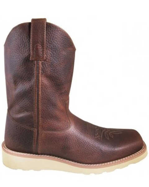 Smoky Mountain Men's Branson Western Boots - Broad Square Toe, Brown, hi-res
