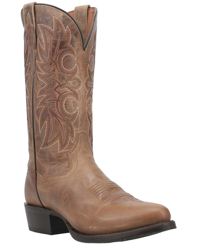 Dan Post Men's Cottonwood Western Boots - Round Toe, Taupe, hi-res