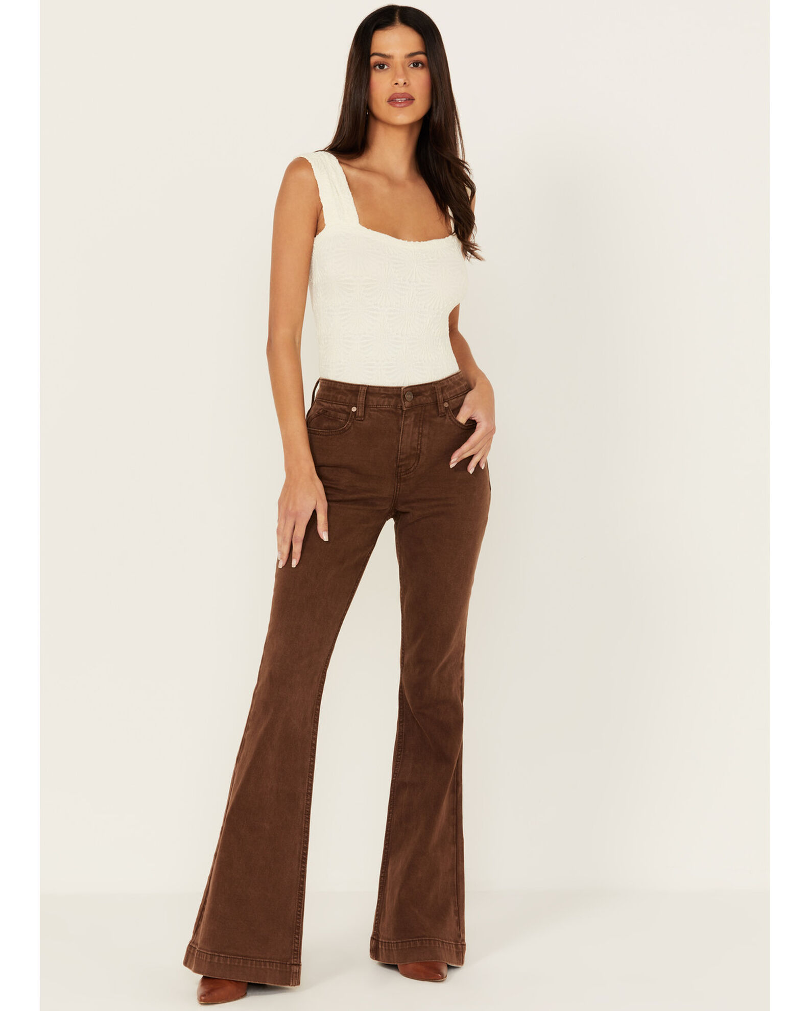 Stretch flare sale jeans