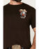 Image #2 - Riot Society Men's Sunset Out Of Time Short Sleeve Graphic T-Shirt, Brown, hi-res