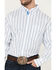 Image #3 - George Strait by Wrangler Men's Striped Long Sleeve Button-Down Stretch Western Shirt - Tall, White, hi-res