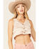 Image #3 - Shyanne Women's Cropped Marled Button-Up Sweater Vest, Sand, hi-res