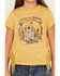 Image #3 - Shyanne Girls' Take A Walk Short Sleeve Graphic Tee, Mustard, hi-res