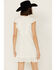 Image #4 - Shyanne Women's Ruffle Trim Eyelet Mini Dress, White, hi-res