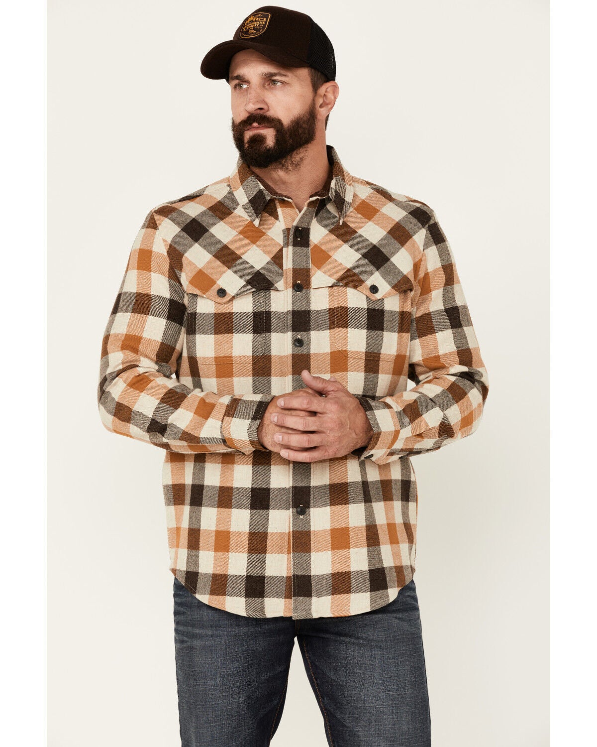 Pendleton Men's Brown Plaid Weston 