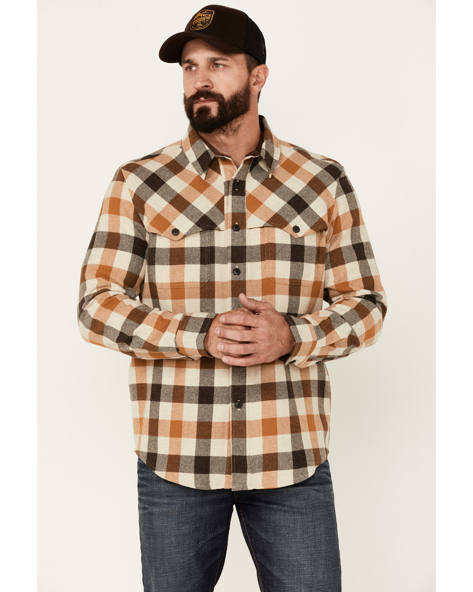 Pendleton Men s Plaid Weston Button Down Western Shirt Jacket