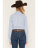 Image #4 - Ariat Women's Team Kirby Stripe Print Long Sleeve Button-Down Stretch Western Shirt, Blue, hi-res