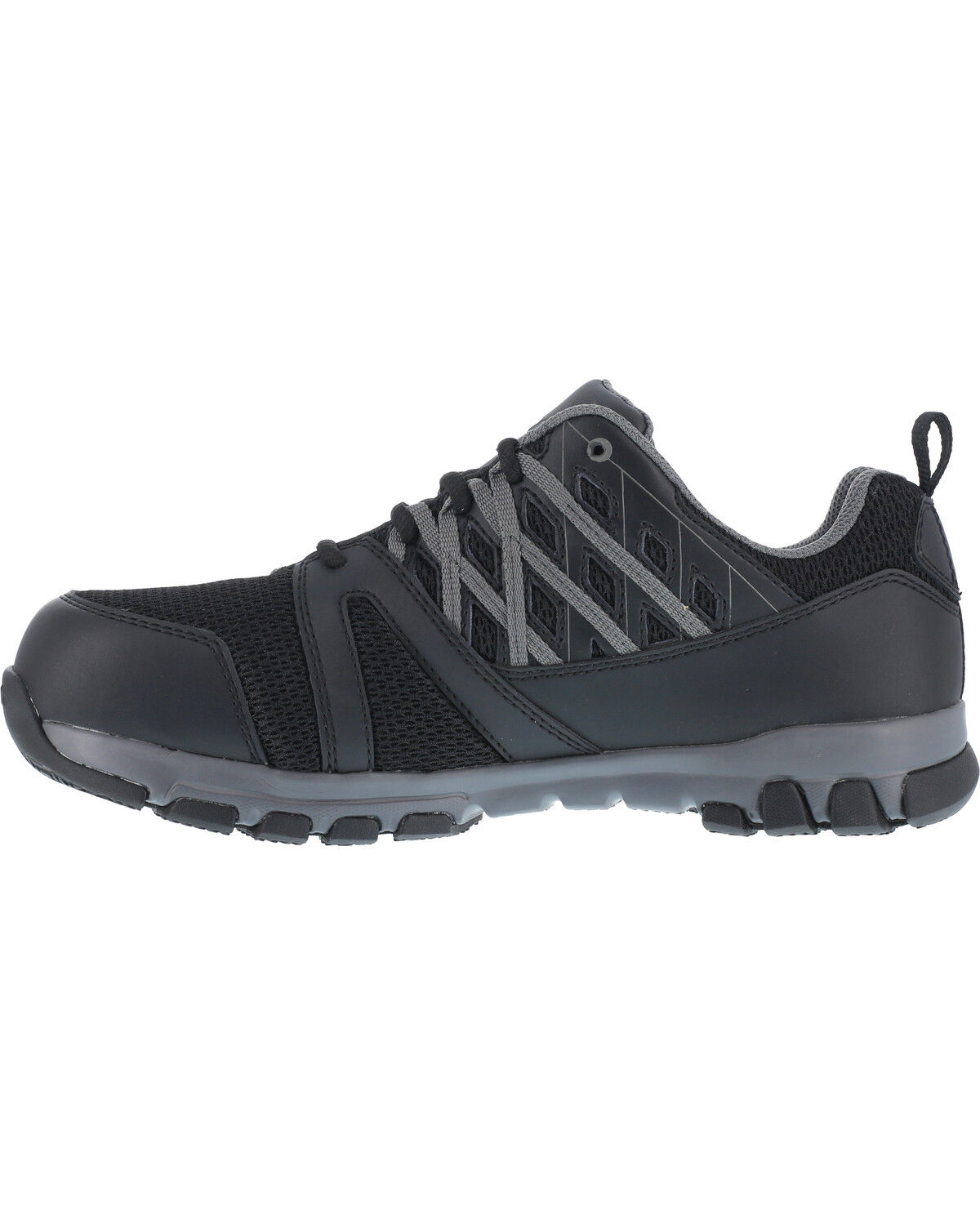 Image #4 - Reebok Men's Athletic Oxford Sublite Work Shoes - Soft Toe, Black, hi-res