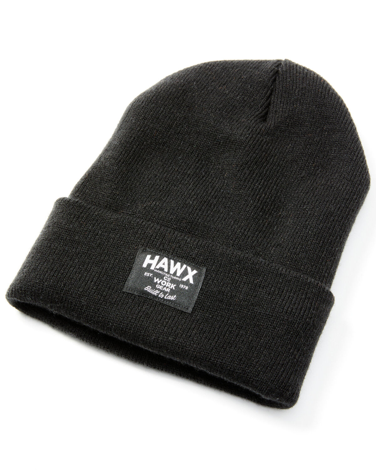 Image #1 - Hawx Fleece Lined Work Beanie, Black, hi-res
