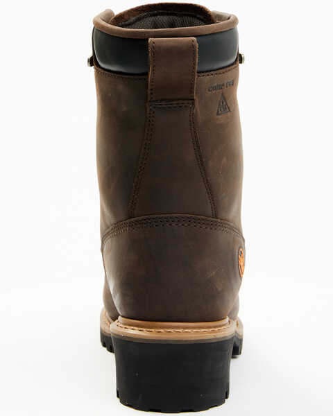 Image #5 - Hawx Men's Waterproof Insulated Logger Work Boots - Composite Toe, Brown, hi-res