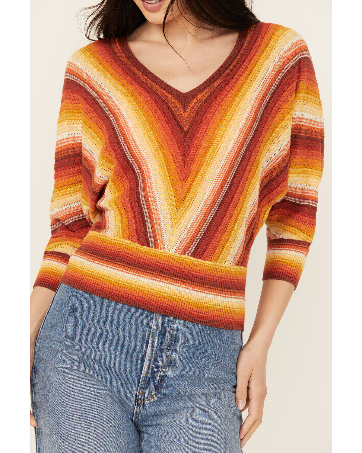 Image #3 - Shyanne Women's Dolman Sweater, Orange, hi-res