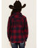 Image #3 - Cruel Girl Girls' Plaid Print Fringe Snap Jacket, Navy, hi-res