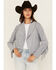 Image #1 - Shyanne Women's Faux Suede Fringe Jacket, Slate, hi-res
