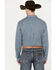 Image #4 - RANK 45® Men's Chute Gate Geo Print Long Sleeve Button-Down Western Shirt, Teal, hi-res