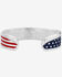Image #2 - Montana Silversmiths Women's One Nation American Made Cuff Bracelet, Silver, hi-res