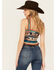 Image #4 - Shyanne Women's Crochet Sweater Tank, Medium Blue, hi-res