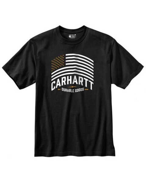 Carhartt Men's Relaxed Fit Midweight Short Sleeve Graphic Work T-Shirt, Black, hi-res