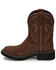 Justin Women's Gemma Western Boots - Round Toe, Distressed Brown, hi-res