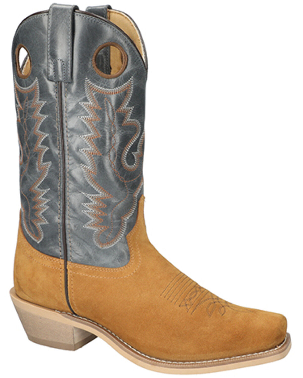 Image #1 - Smoky Mountain Men's Santa Fe Western Boots - Square Toe, Multi, hi-res
