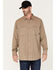 Image #1 - Hawx Men's FR Vented Solid Long Sleeve Button Down Work Shirt - Tall , Taupe, hi-res