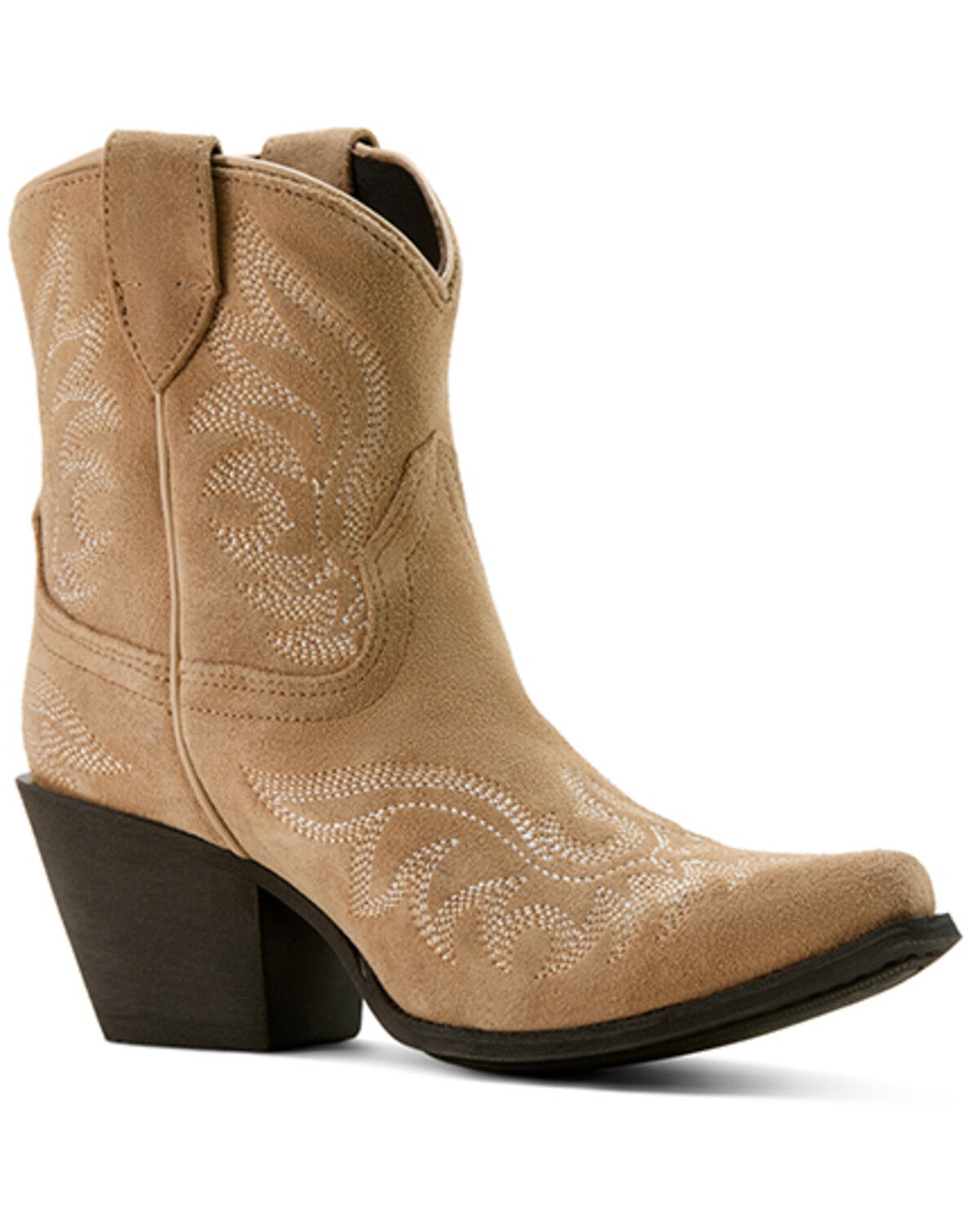 Image #1 - Ariat Women's Chandler Western Booties - Snip Toe, Taupe, hi-res