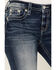 Image #4 - Miss Me Women's Medium Wash Mid Rise Paisley Embroidered Bootcut Jeans , Medium Blue, hi-res