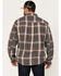 Image #4 - Brothers and Sons Men's Everyday Plaid Print Long Sleeve Button Down Flannel Shirt, Charcoal, hi-res
