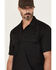 Image #2 - Dickies Men's Flex Twill Relaxed Short Sleeve Button-Down Work Shirt, Black, hi-res