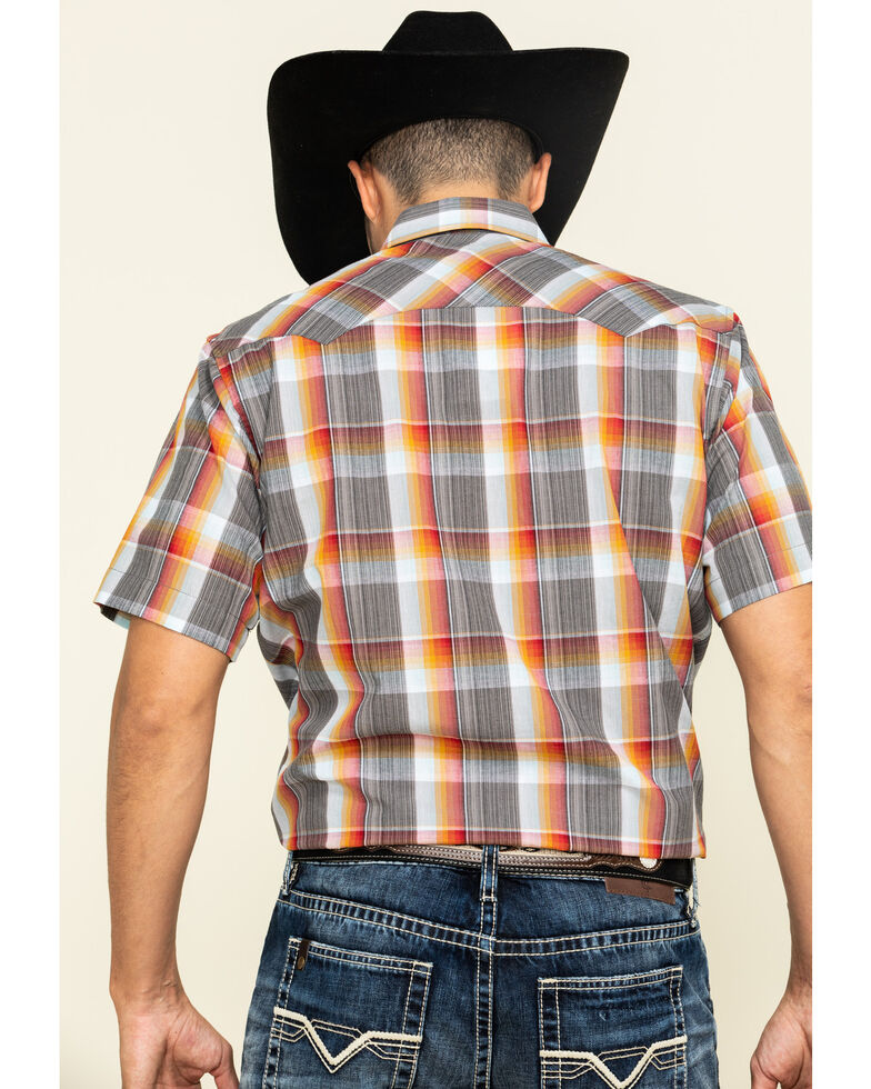 Tin Haul Men's Rusty Plaid Short Sleeve Western Shirt , Multi, hi-res