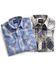 Wrangler Men's Assorted Plaid & Striped Short Sleeve Western Shirts - Big & Tall, Plaid, hi-res