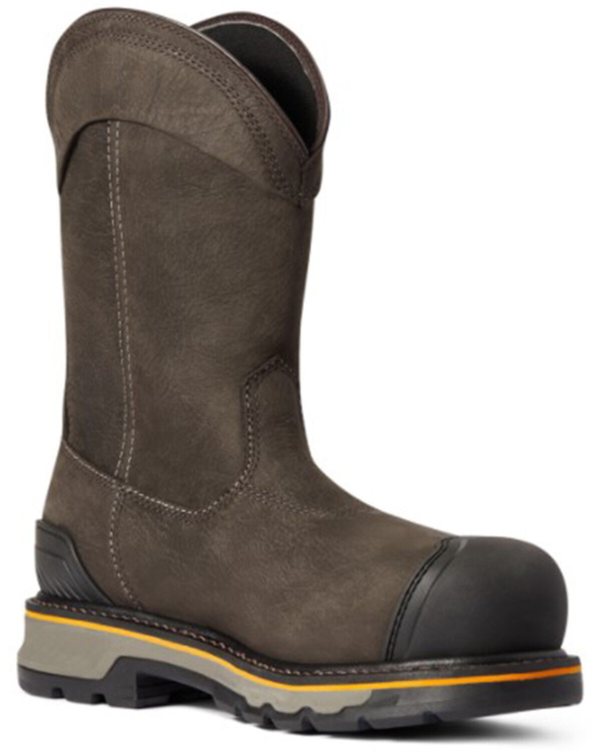 Image #1 - Ariat Men's Jumper Pull On H20 Work Boot - Composite Toe, Brown, hi-res