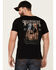 Image #4 - Moonshine Spirit Men's Acoustic Guitar Flag Graphic Short Sleeve T-Shirt , Black, hi-res
