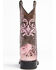 Image #5 - Shyanne Girls' Aria Faux Leather Western Boots - Square Toe, Pink, hi-res