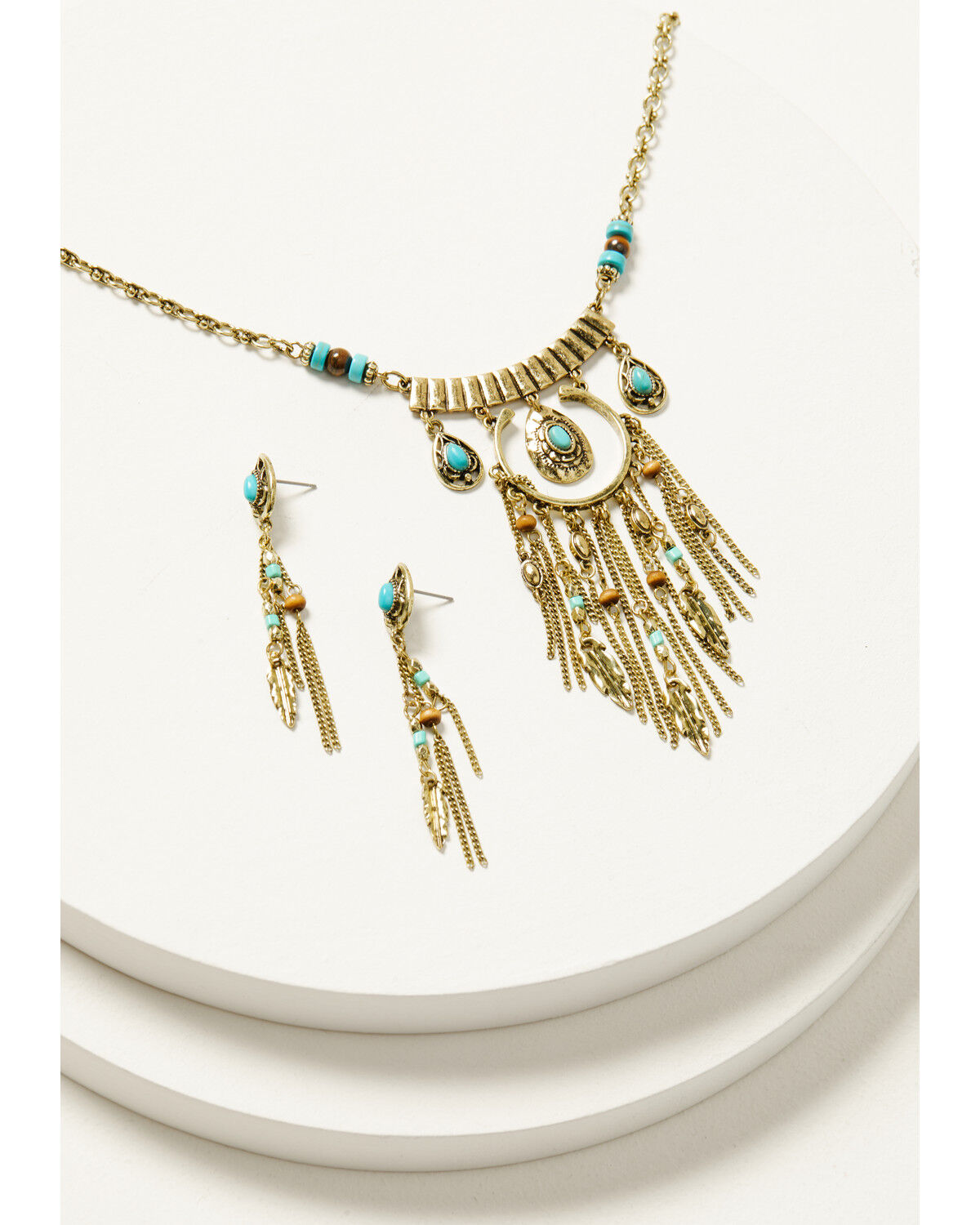 Image #1 - Shyanne Women's Desert Boheme Beaded Jewelry Set - 2 Piece, Gold, hi-res