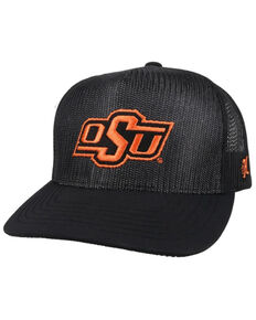 HOOey Men's OSU Logo All-Mesh Trucker Cap - Black , Black, hi-res