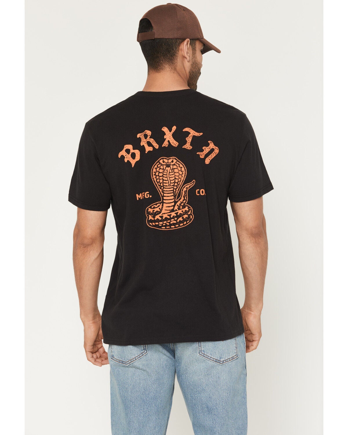Image #1 - Brixton Men's Darver Short Sleeve Graphic T-Shirt, Black, hi-res
