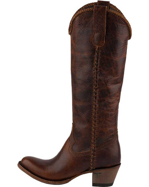 Image #7 - Lane Women's Plain Jane Western Boots - Round Toe , Cognac, hi-res