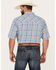 Image #4 - Resistol Men's Miramar Plaid Print Short Sleeve Button Down Western Shirt, Light Purple, hi-res