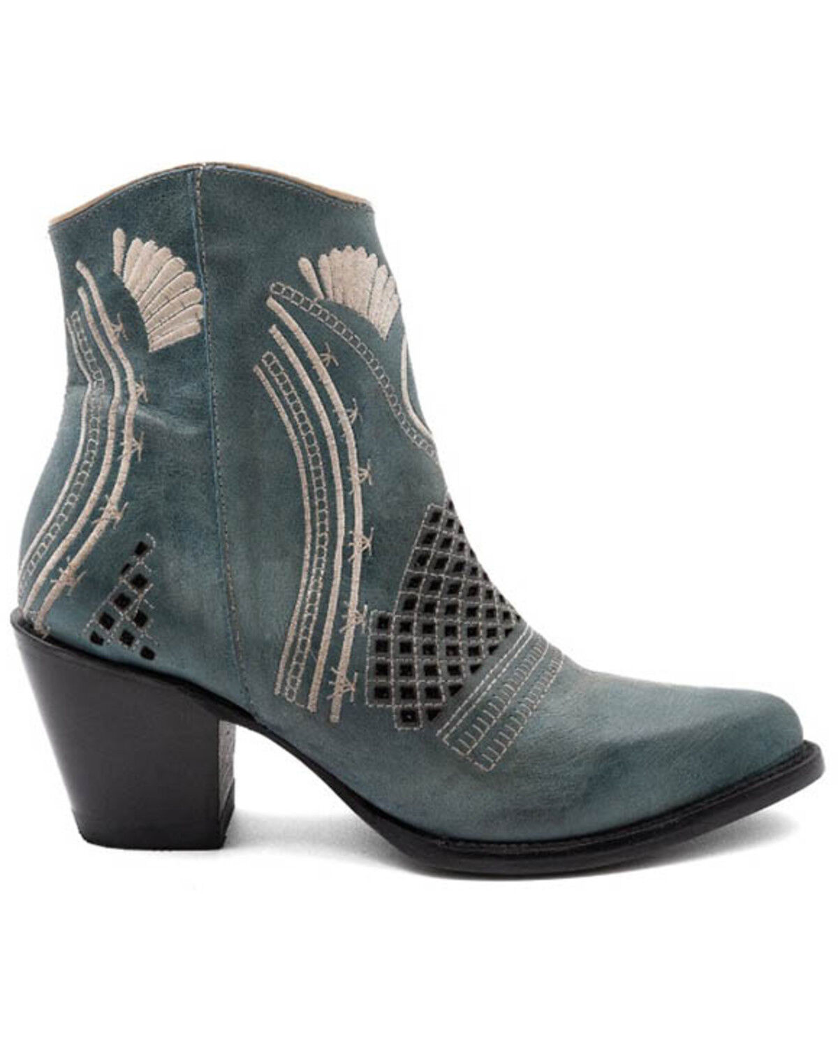Image #2 - Ferrini Women's Savannah Fashion Boots - Round Toe, Blue, hi-res