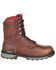 Image #2 - Rocky Men's Rams Horn Waterproof Work Boots - Composite Toe, Dark Brown, hi-res