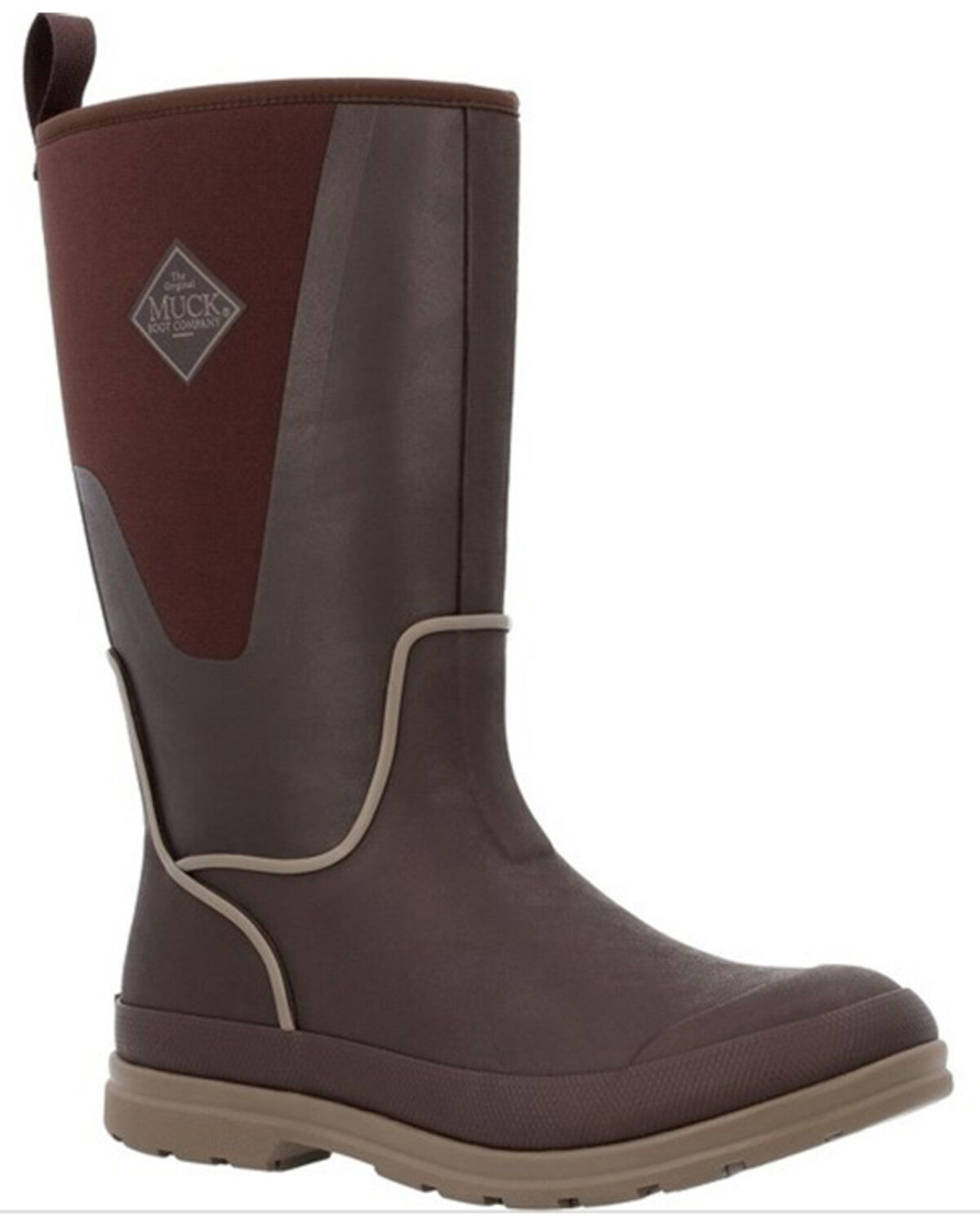 Image #1 - Muck Boots Women's Originals Tall Fleece Boots - Round Toe, Dark Brown, hi-res